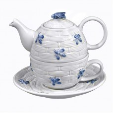 AndreabySadek Bees 3 Piece Porcelain China Tea Set ABYS1044